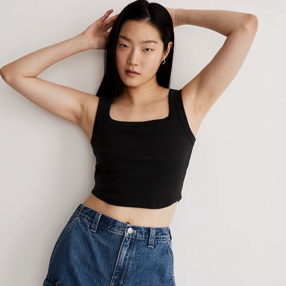 Madewell tailored crop tank